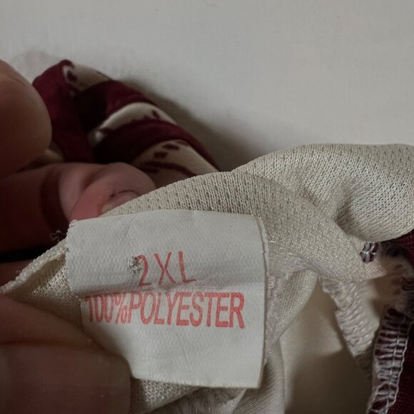 Mexico Soccer Team 2XL Jersey Beige & Red Aztec Pattern Short Sleeve - Picture 5 of 5